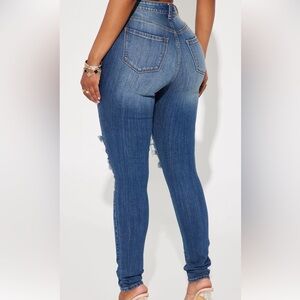 Fashion Nova Dark Wash Skinny Jeans